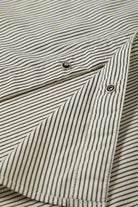 Men's Builders Auto S/S Shirt in the color Black/Off White Stripe - Additional Laydown image