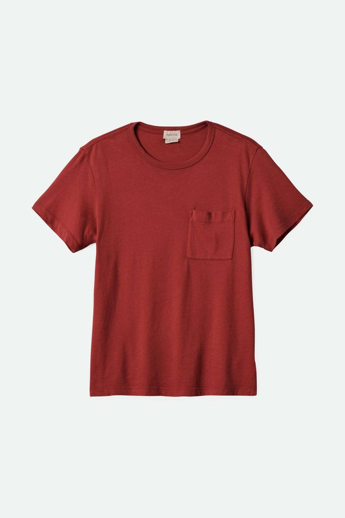 Women'sCarefree Organic Garment Dye Perfect Pocket T-Shirt - Cowhide| Main