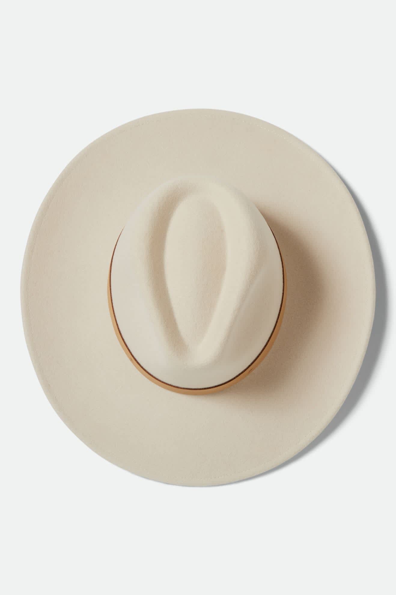 Women's Harper Felt Hat in the color Dove/Natural - Additional Laydown image