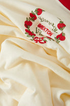 Women's Sunday Vibes Slim Crew T-Shirt in the color Off White - Additional Laydown image