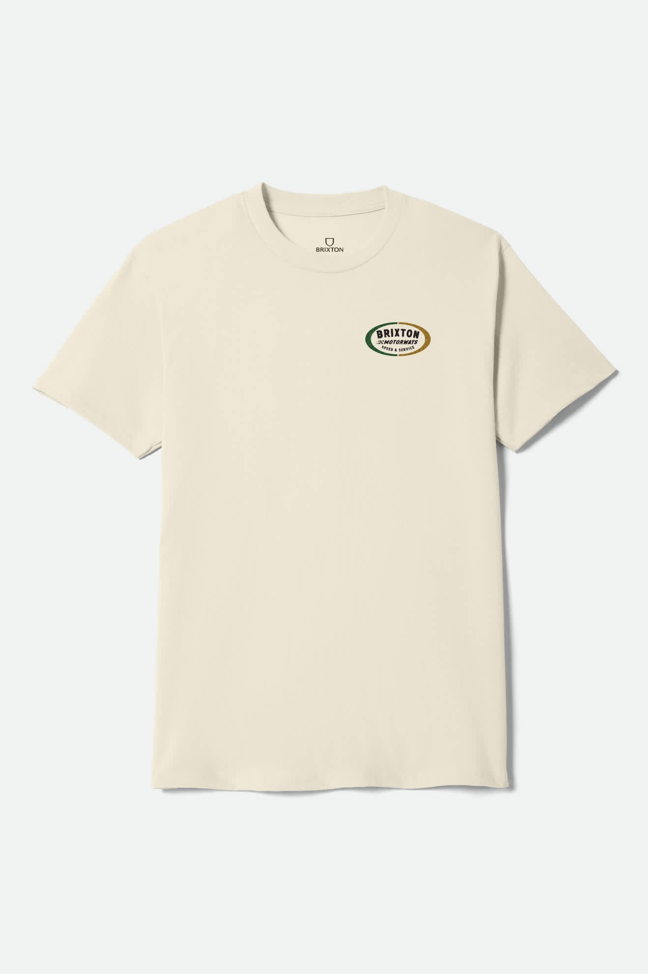 Men's Rhett Short Sleeve Shirt in the color Cream - Front Product View