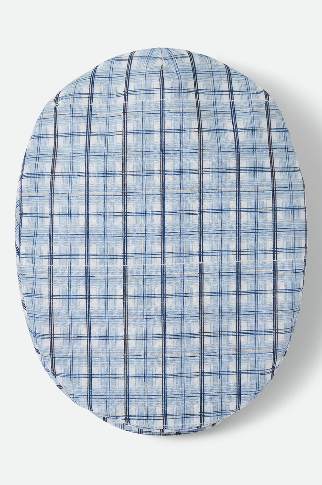Unisex Century Barrel Snap Cap in the color Blue Window Plaid - Additional Laydown image