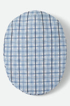 Unisex Century Barrel Snap Cap in the color Blue Window Plaid - Additional Laydown image