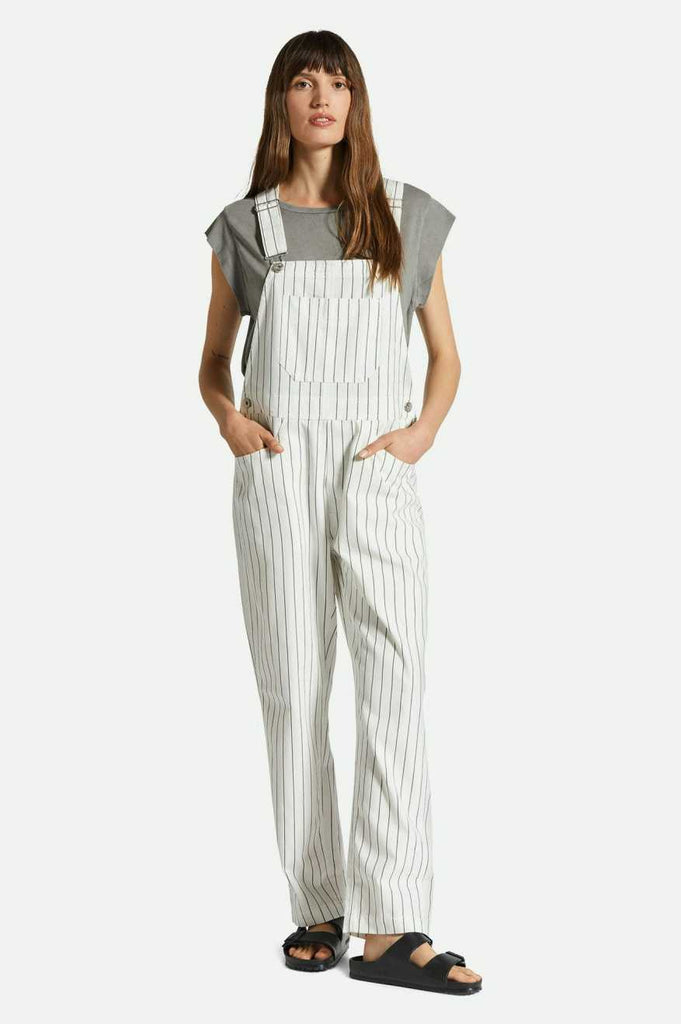 Women's Fit, Front View | Costa Overall - Off White/Black