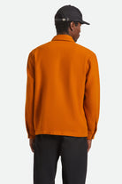 Men's Union Full Zip Flannel in the color Rustic Caramel - Men's Back View