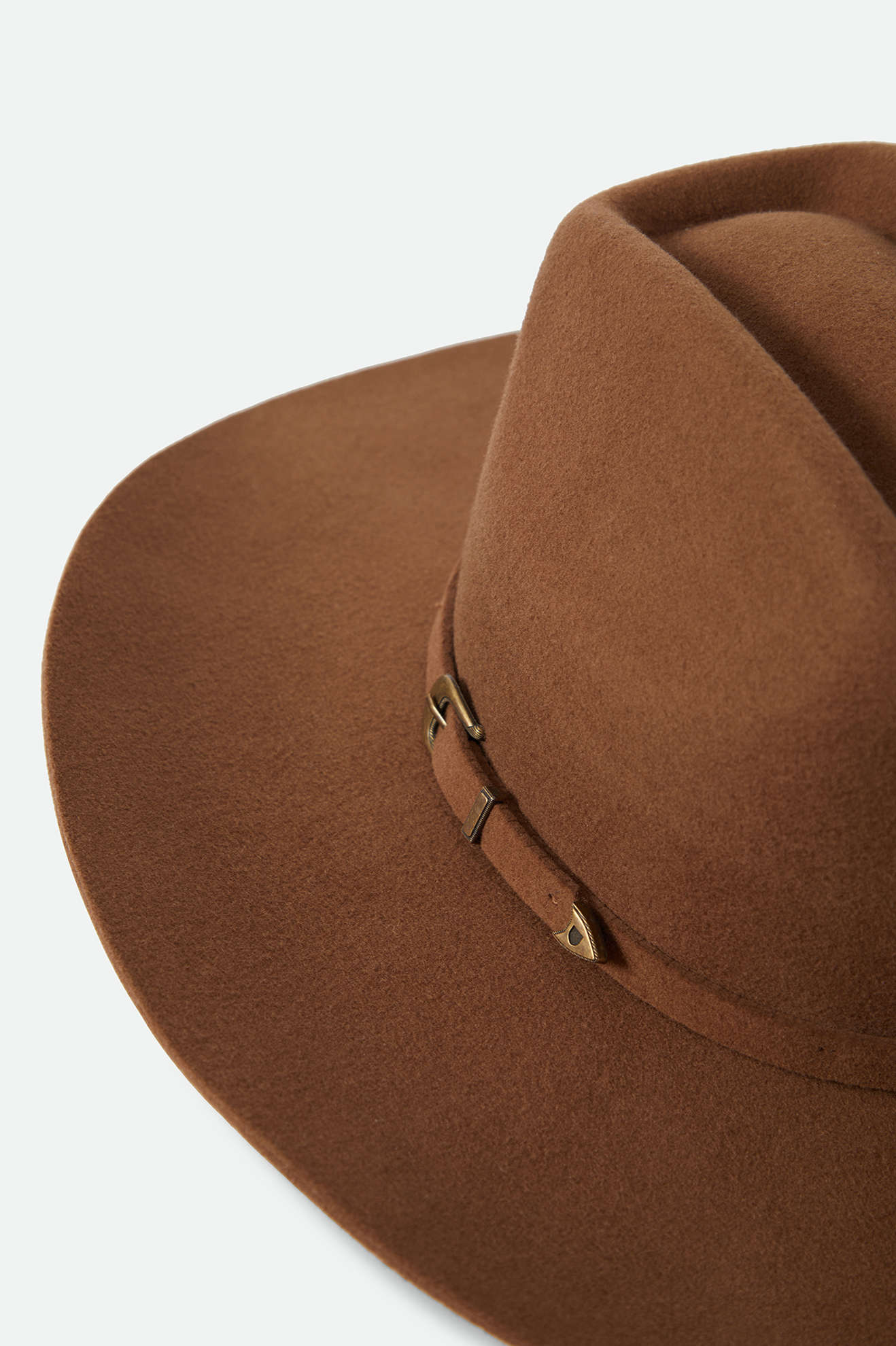 Unisex Prescott Brick Top Cowboy Hat in the color Toffee - Additional Laydown image