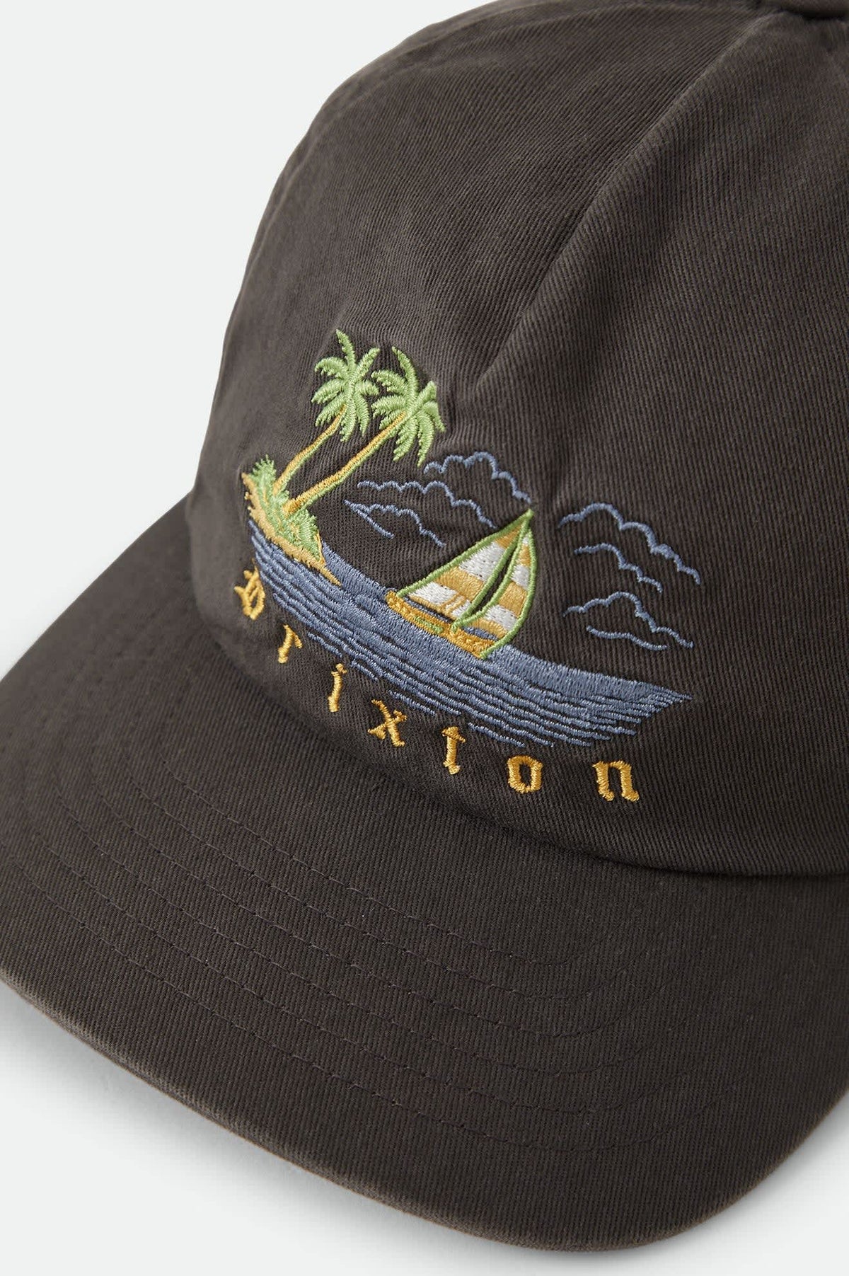 Unisex Seaside Snapback in the color Washed Black - Additional Laydown image