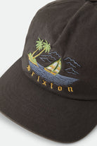 Unisex Seaside Snapback in the color Washed Black - Additional Laydown image