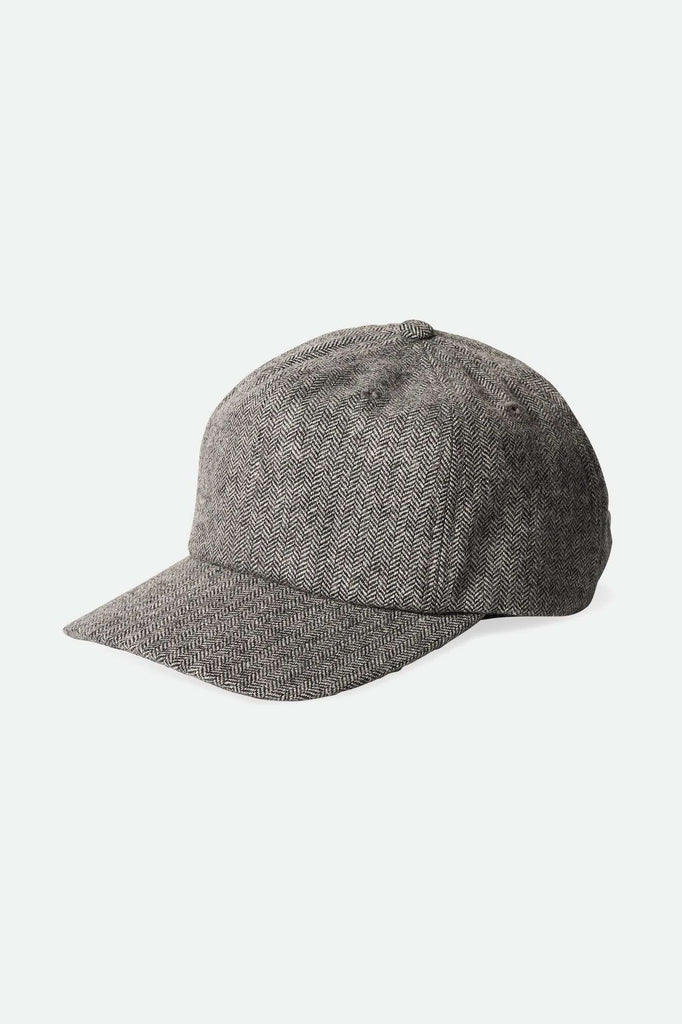 Brixton Unisex Shelby Adjustable Hat - Grey/Black Herringbone | Main