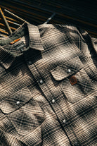 Men's Builders Bowery Stretch Water Resistant L/S Flannel in the color Black/Cinder Grey - Men's Lifestyle image