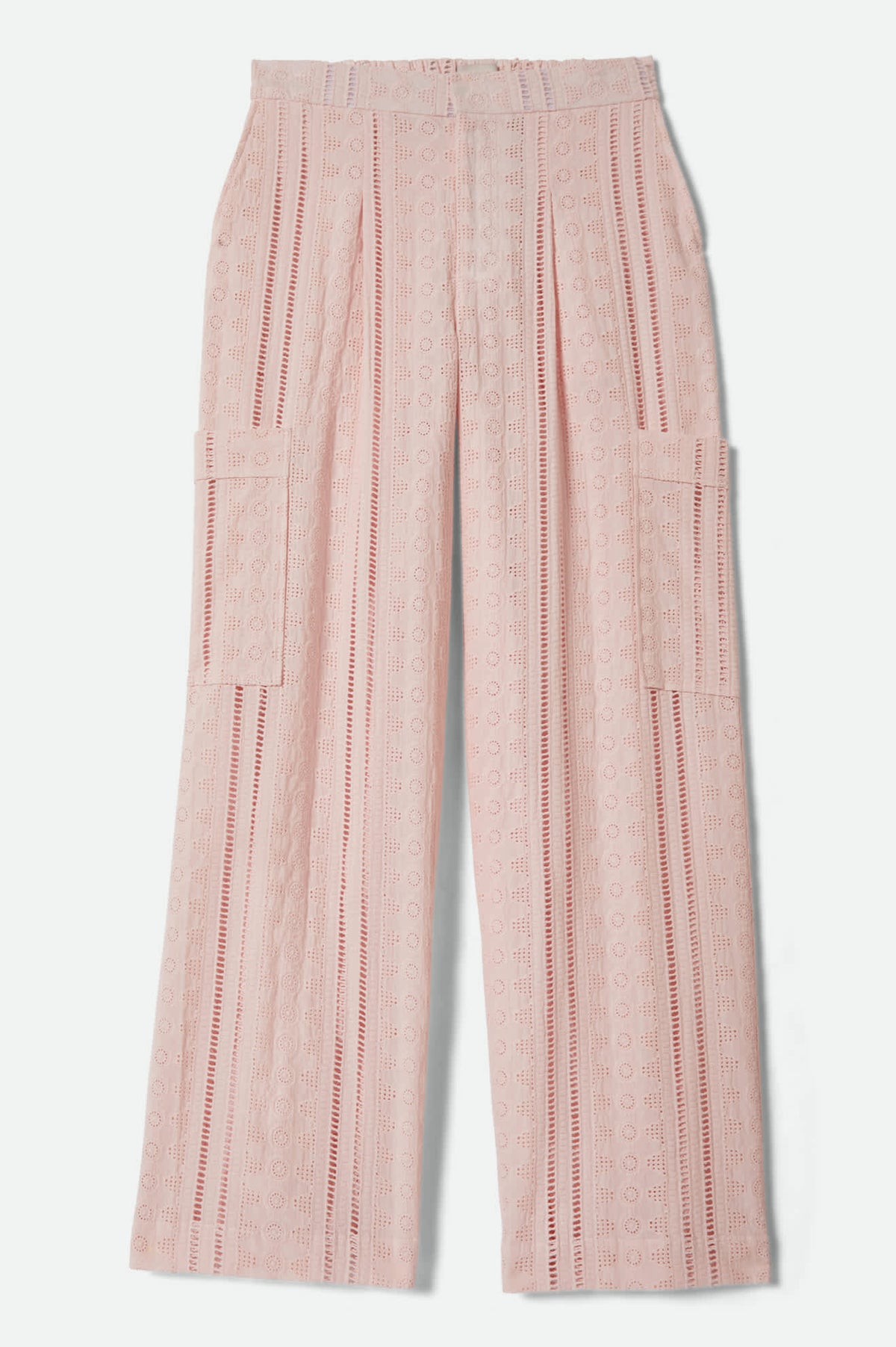Women's The Mercer Wide Leg Trouser Pant in the color Chalk Pink - Front Product View