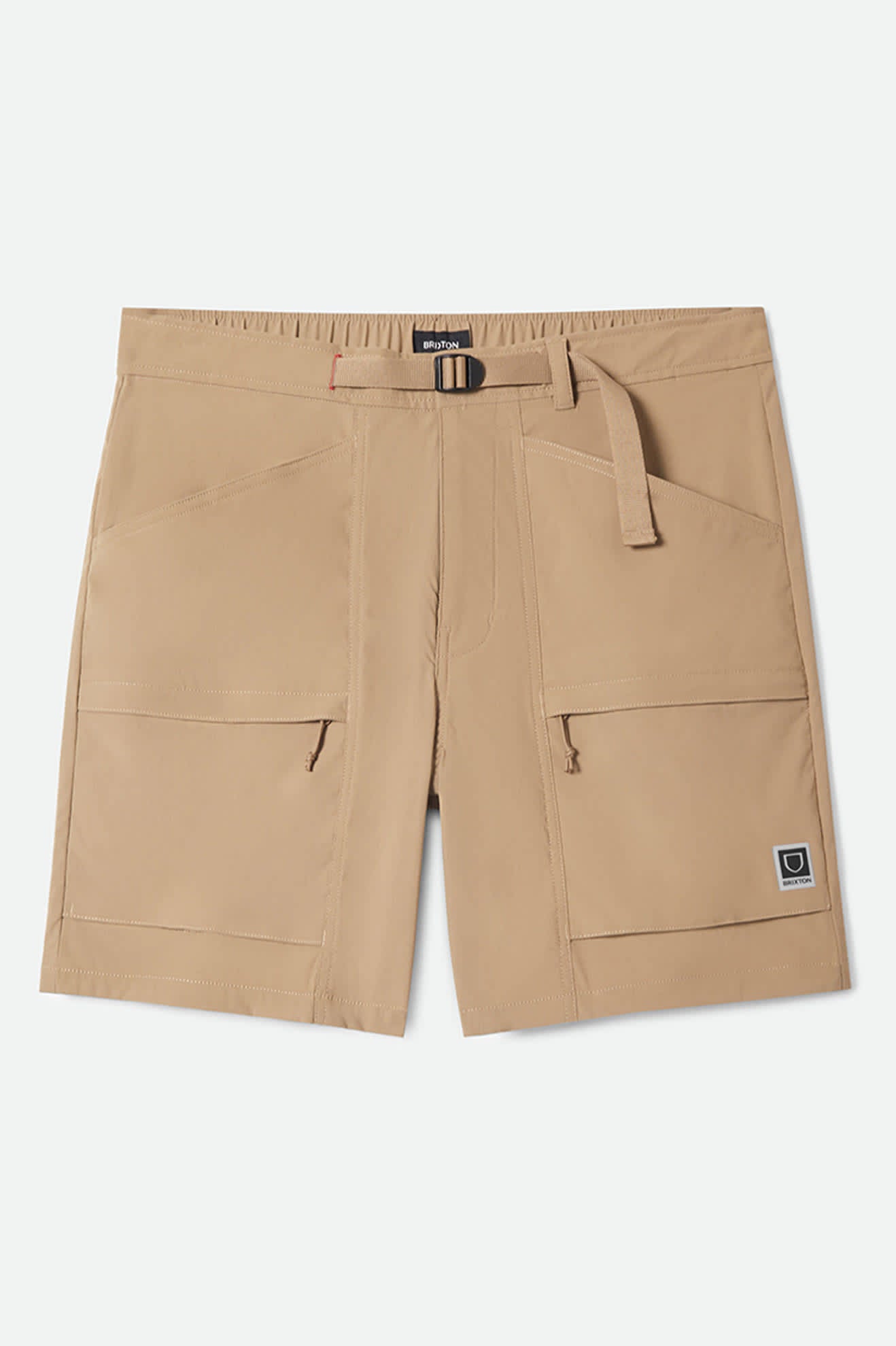 Men's Journey Utility Short in the color Khaki - Front Product Laydown Image