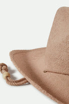 Women's Austin Straw Cowboy Hat in the color Soft Pink - Additional Laydown image