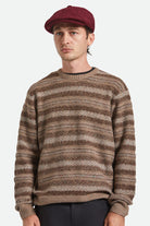 Unisex Brood Newsboy Cap in the color Port - Men's Front View