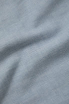 Men's Wayne Western S/S Shirt in the color Medium Blue - Additional Laydown image