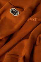 Men's Embroidered Heavyweight Hood in the color Rustic Caramel - Additional Laydown image