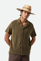 Unisex Cohen Straw Cowboy Hat in the color Tan/Black - Men's Front View