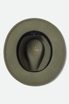 Unisex Messer Packable Fedora in the color Olive Surplus/Black - Additional Laydown image