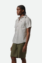 Men's Charter Print S/S Shirt in the color Off White/Paisley - Men's Side View