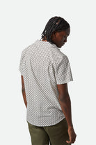 Men's Charter Print S/S Shirt in the color Off White/Paisley - Men's Back View