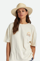 Women's Fit, Front View | Marcos Fedora Limited - Natural