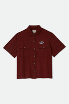 Women's Mechanics Women's Shirt in the color Dark Brick - Front Product Laydown Image