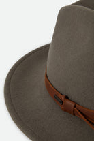 Unisex Messer Traditional Fedora in the color Brindle - Additional Laydown image