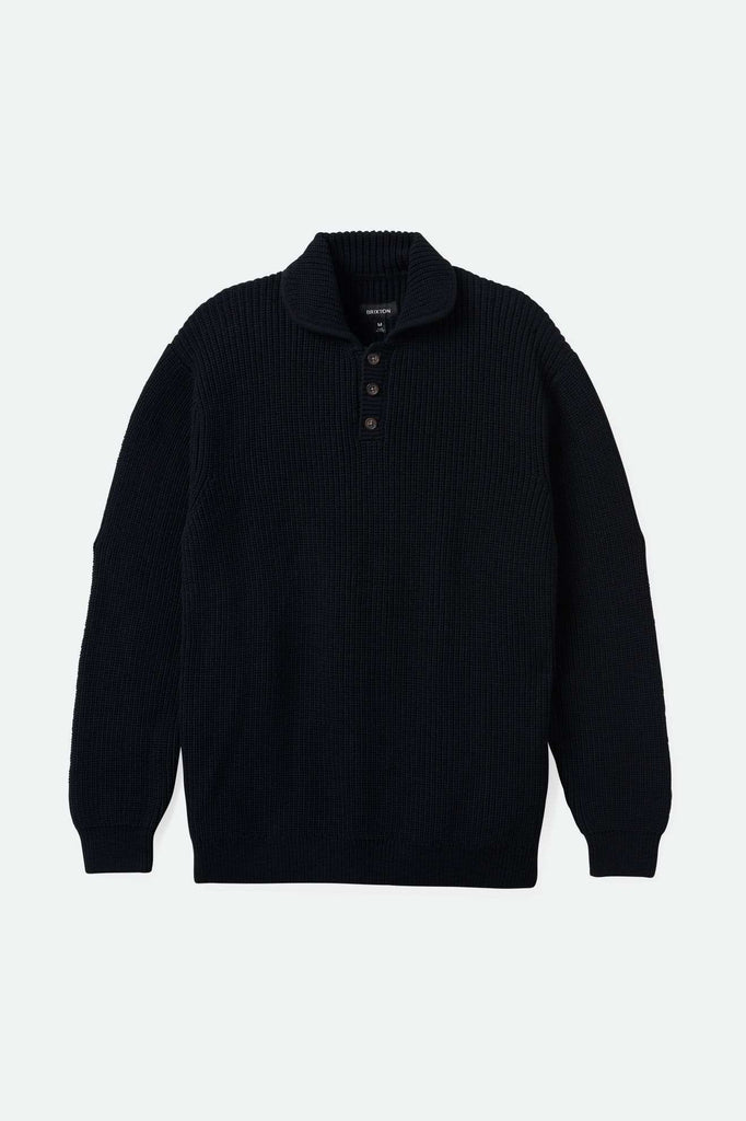 Brixton Men's Not Your Dad's Fisherman Sweater - Black | Main