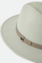 Unisex Messer Fedora in the color Sea Foam/Timeless Taupe - Additional Laydown image