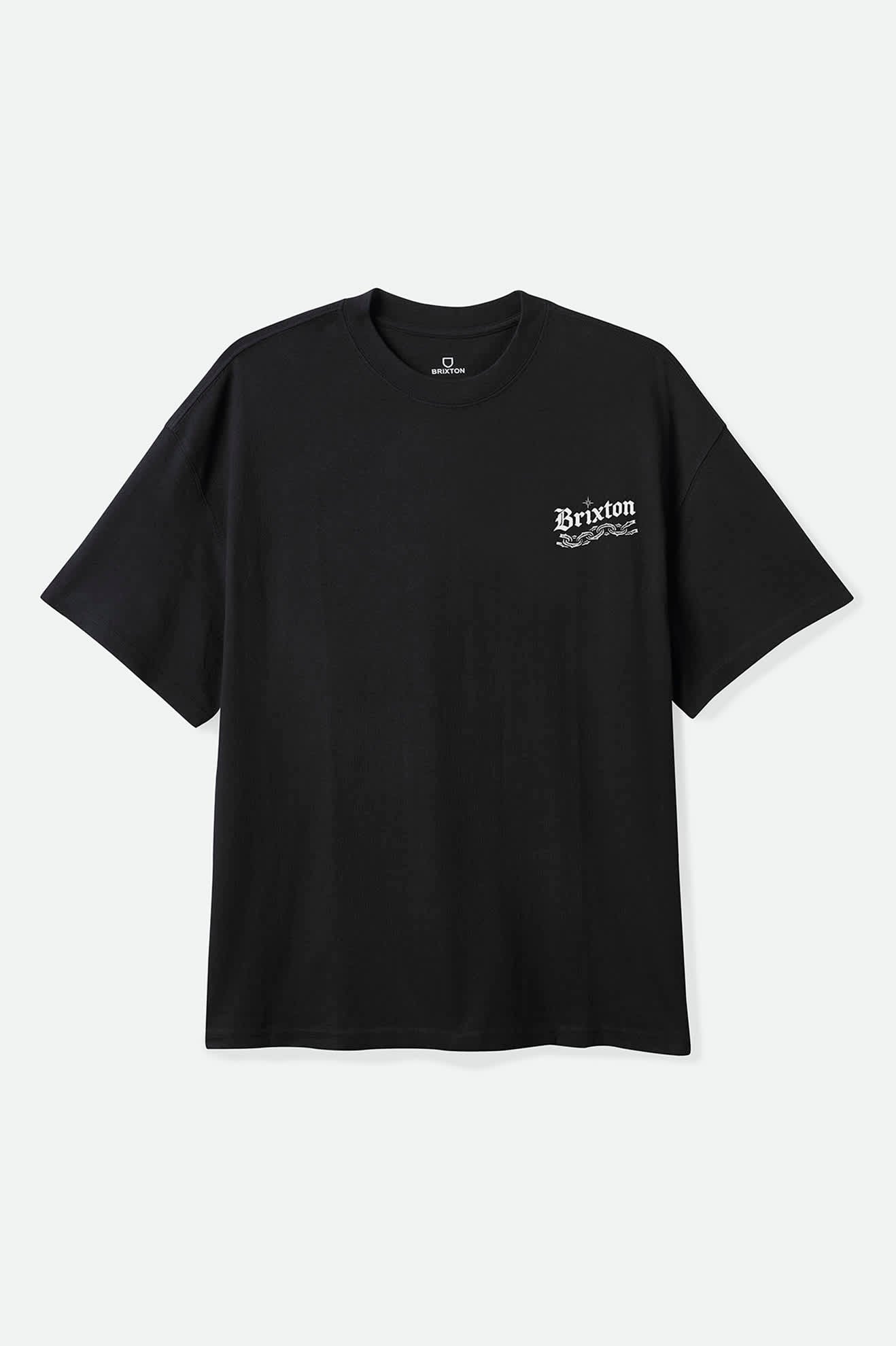 Men's Rosa Standard T-Shirt in the color Black - Front Product Laydown Image