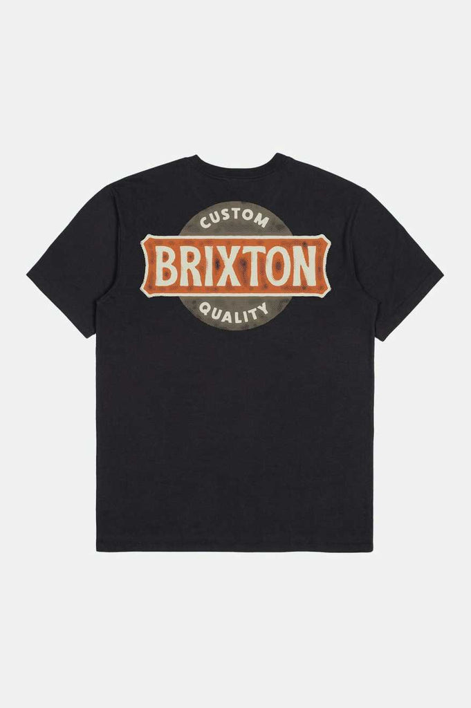 Brixton Men's Wendall S/S Tailored T-Shirt - Black | Back