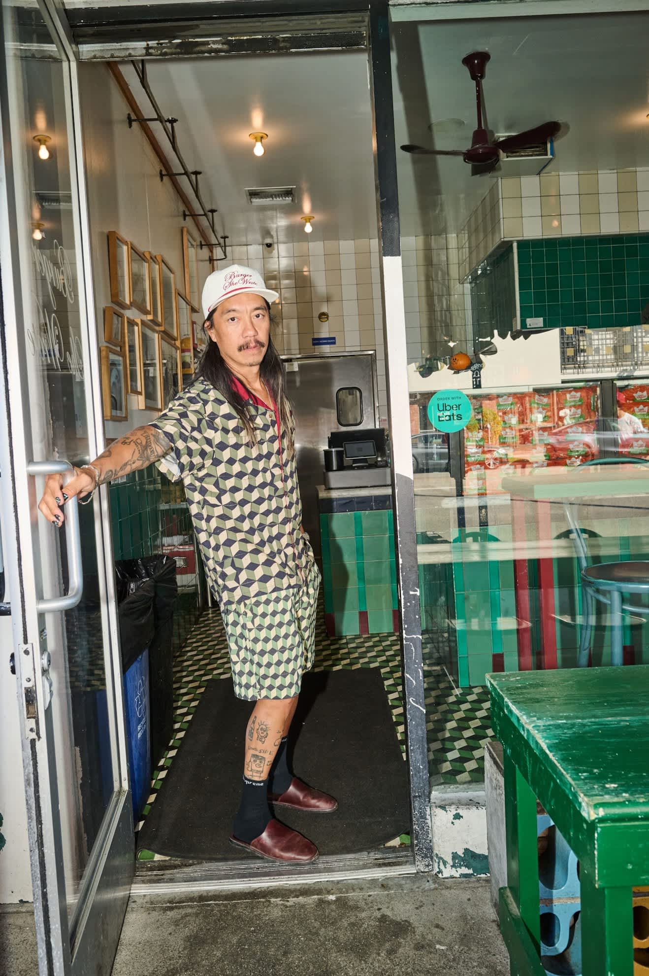 Unisex Burger She Wrote Snapback in the color Natural - Men's Lifestyle 3.0