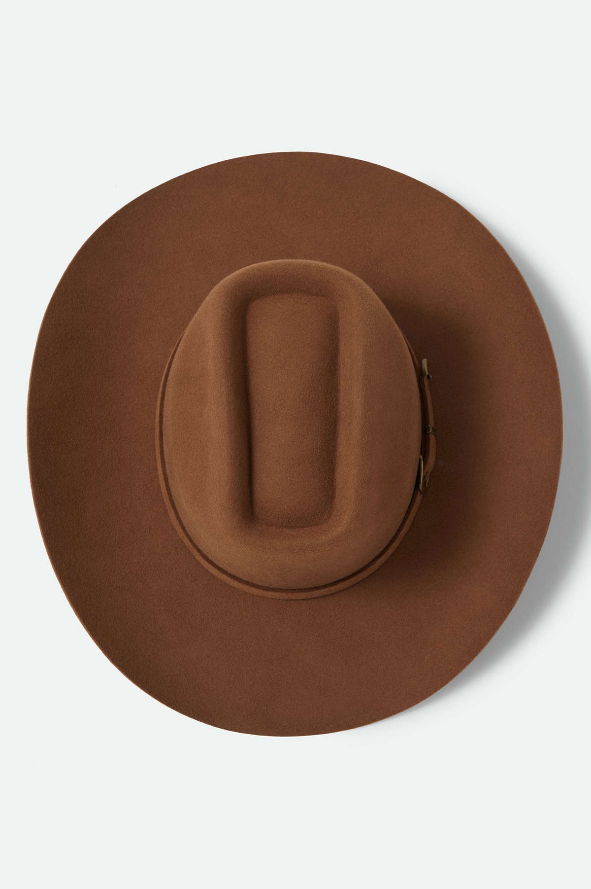 Unisex Prescott Brick Top Cowboy Hat in the color Toffee - Additional Laydown image