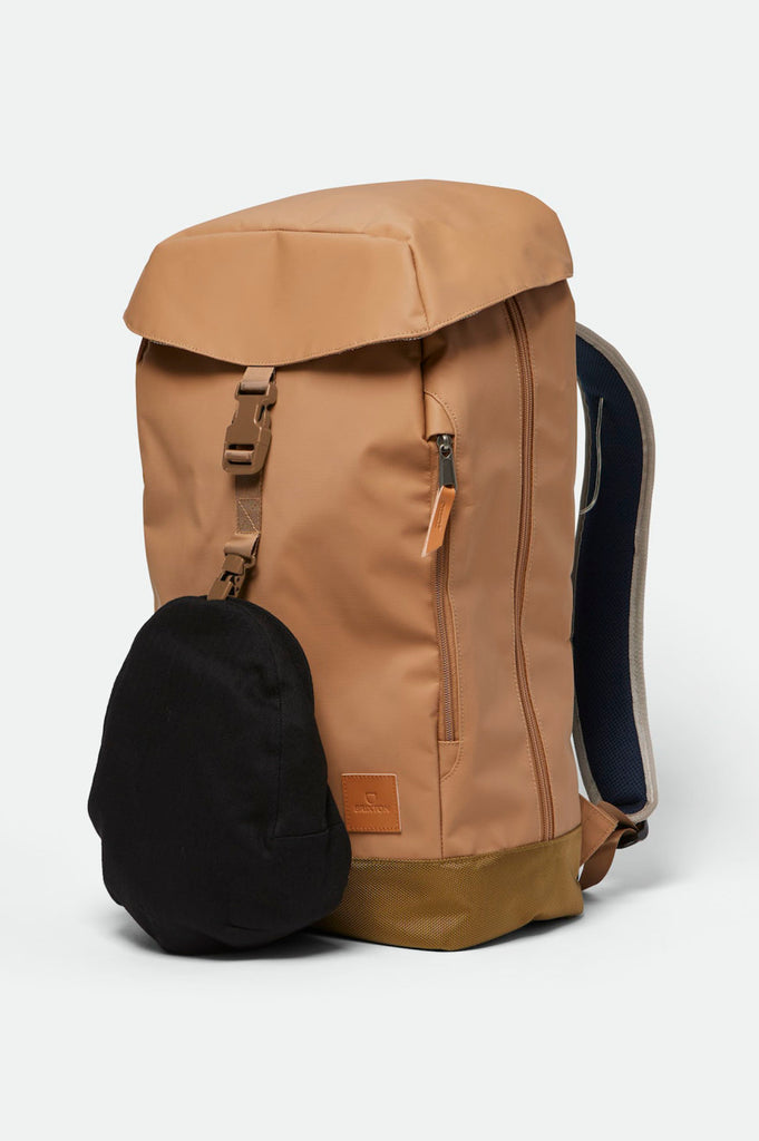 Brixton Unisex Commuter Backpack - Golden Brown | Profile