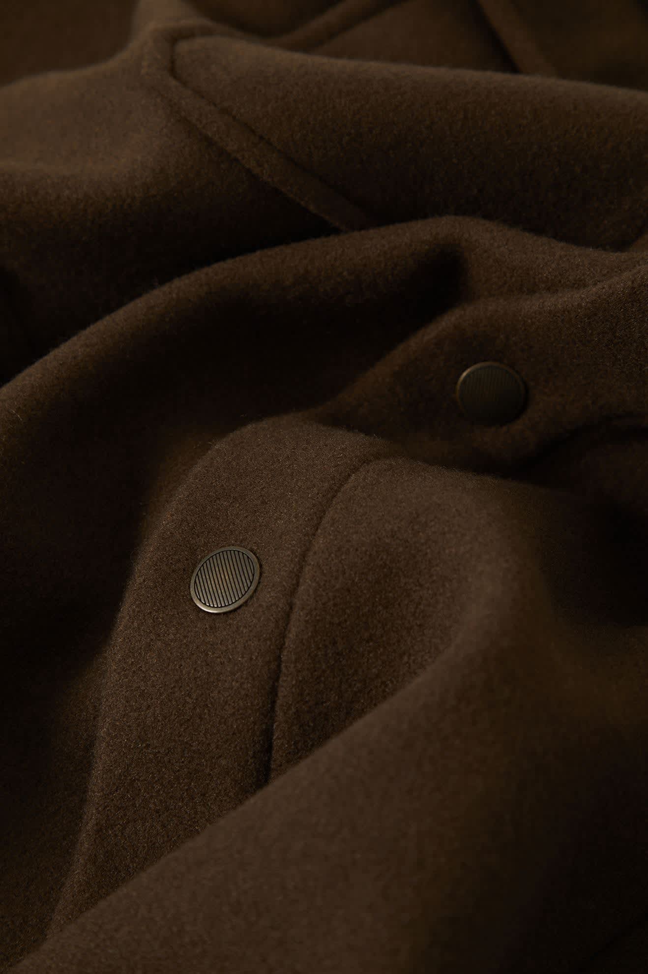 Men's Durham Felted Stretch Jacket in the color Walnut Brown - Additional Laydown image