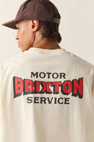 Men's Motorized Oversized T-Shirt in the color Cream - Additional Fit image