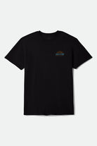Men's Madden Short Sleeve Standard T-Shirt in the color Black Worn Wash - Front Product Laydown Image