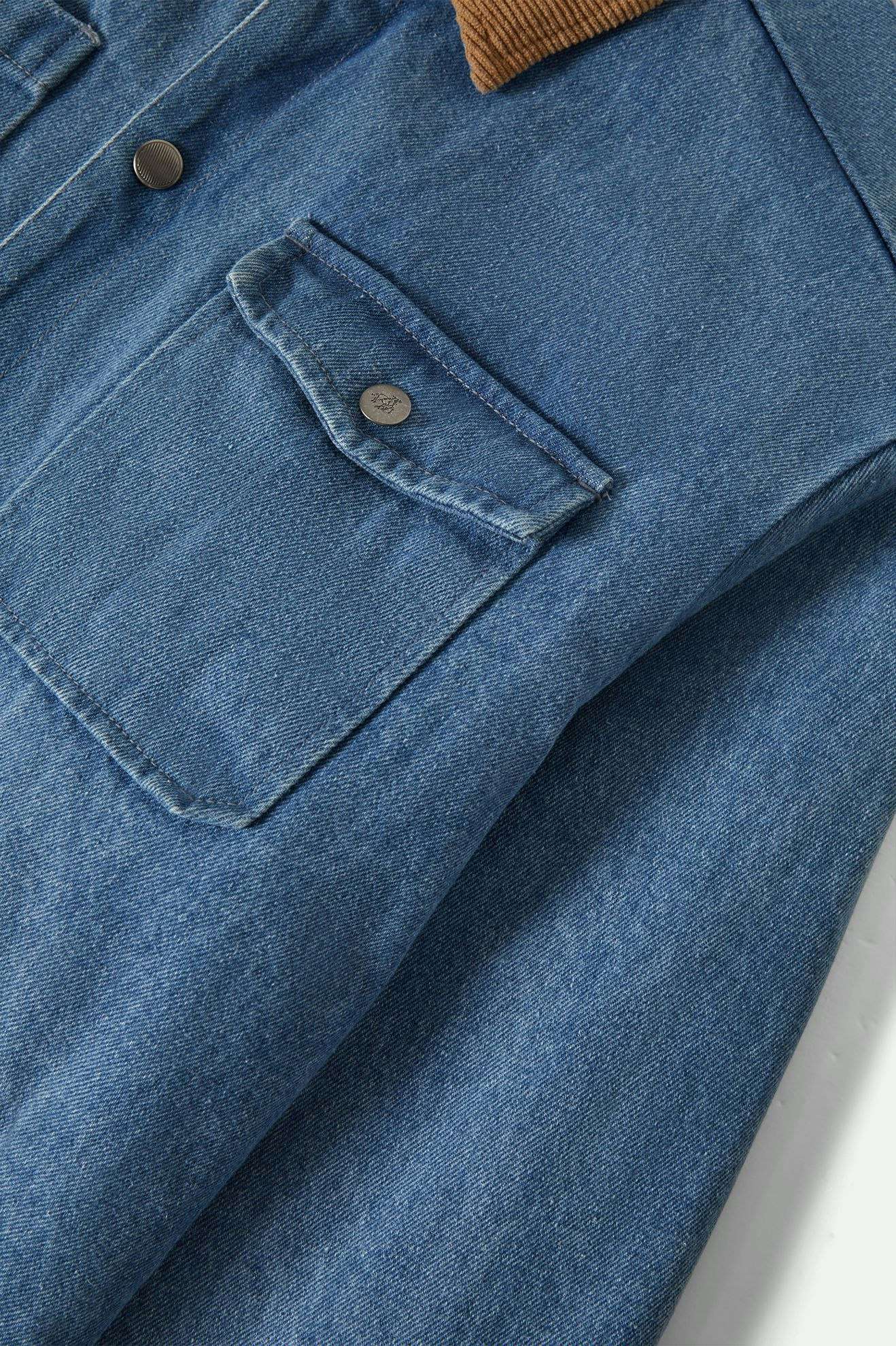 Extra Laydown Image 3 | Coors Colt Durham Jacket - Washed Denim