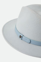 Unisex Messer Fedora in the color Blue Aruba - Additional Laydown image