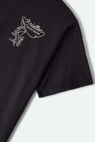 Women's Rodeo Trailors Boxy Crop T-Shirt in the color Black - Additional Laydown image