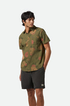 Men's Charter Print S/S Shirt in the color Ivy Green/Painterly Floral - Men's Side View