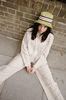 Unisex Redding Knit Packable Hat in the color Green Multi Stripe - Women's Lifestyle 3.0