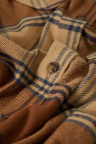Men's Bowery Flannel in the color Sand/Bison - Additional Laydown image