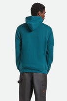 Men's Woodburn Hoodie in the color Night Sage - Men's Back View