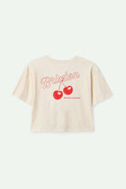 Back Laydown Image for Cherry Skimmer S/S T-Shirt - Off White