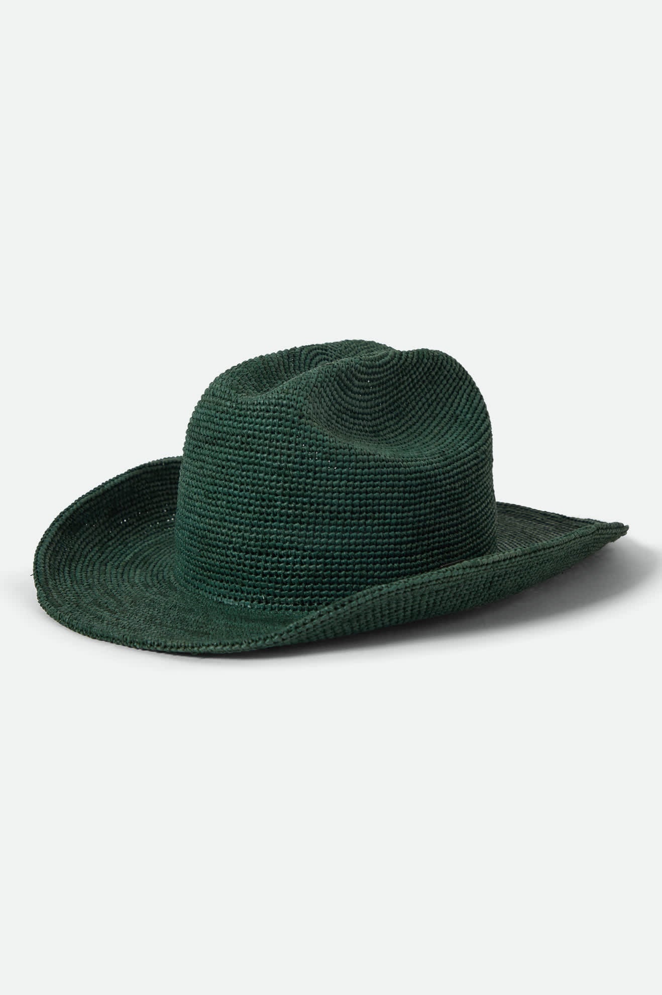 Women's Odessa Straw Packable Cowboy Hat in the color Primal Green - Front Product View