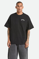Men's Drive Short Sleeve Oversized T-Shirt in the color Black - Men's Front View