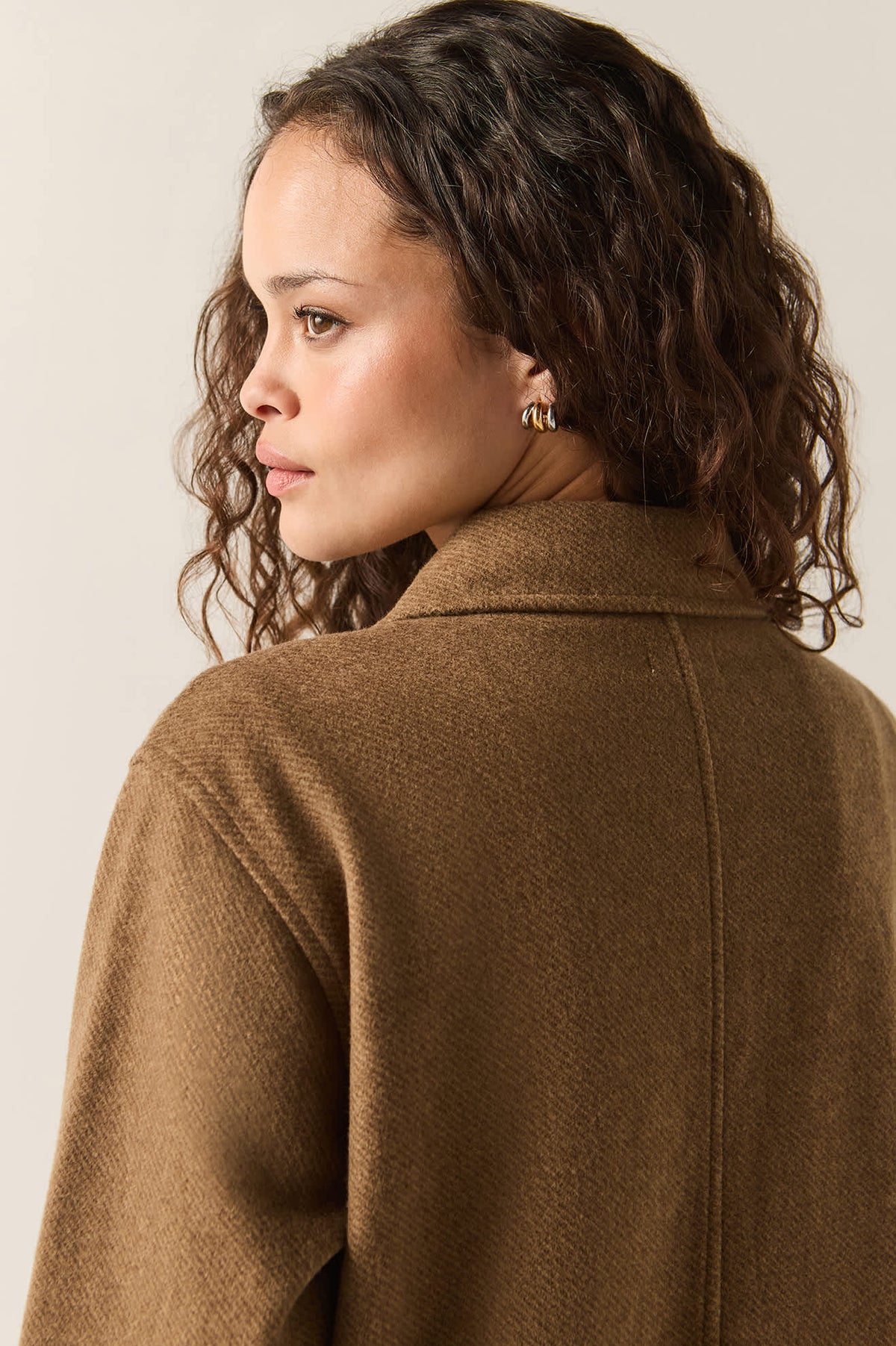 Women's Bagby Jacket in the color Khaki Heather - Additional Fit image