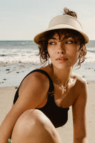 Women's Fit, Extra Shot | Newport Straw Visor - Natural/Natural