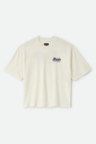 Men's Jensen Boxy T-Shirt in the color Cream - Front Product Laydown Image